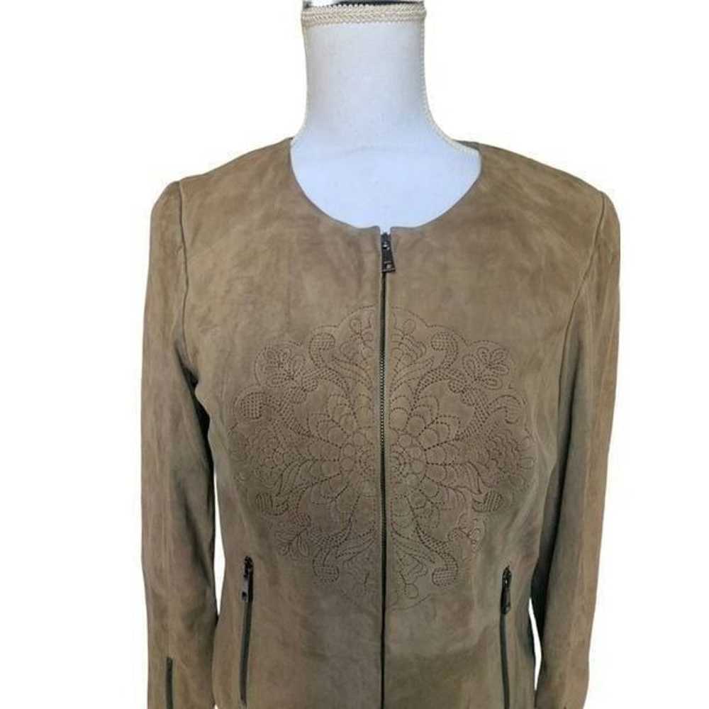 Women's genuine suede leather jacket - image 2