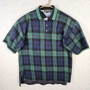 Vintage Vtg 80s Southport Polo Shirt Mens XL Blac… - image 1