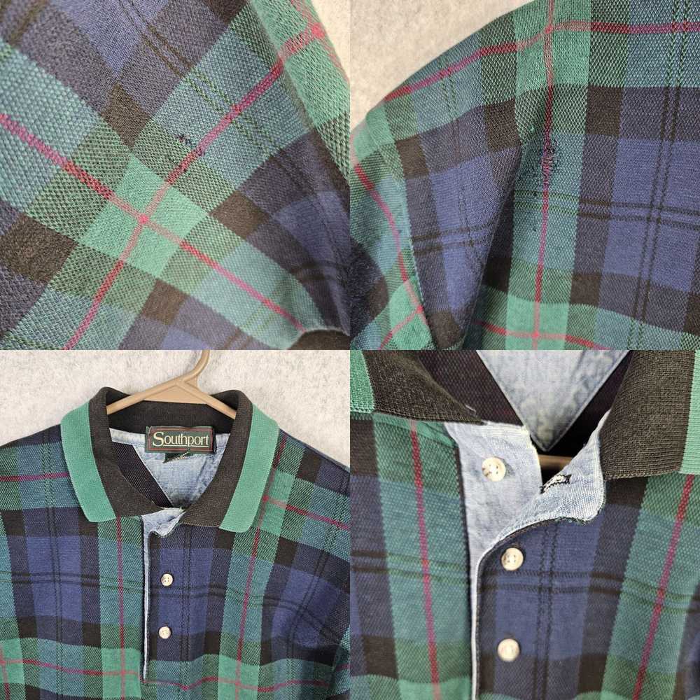 Vintage Vtg 80s Southport Polo Shirt Mens XL Blac… - image 4