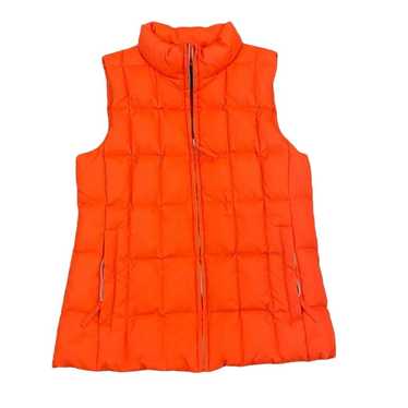 GAP Quilted Puffer Vest in Orange, Size S - image 1
