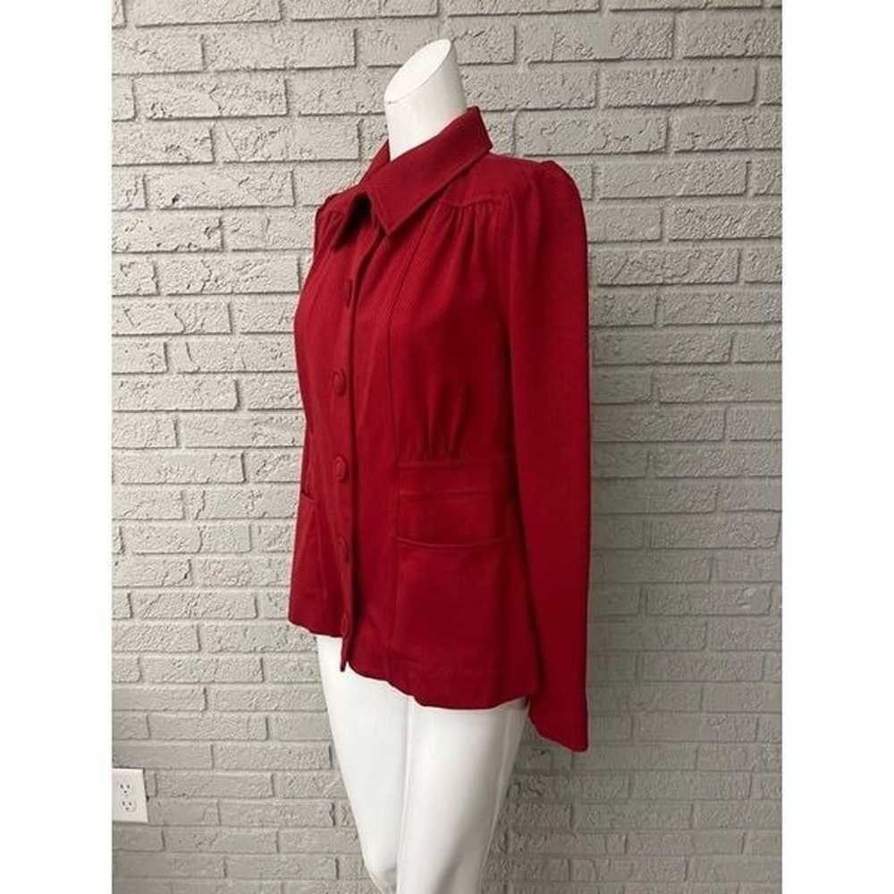 Cabi Spencer Women Red Jacket Size S - image 5