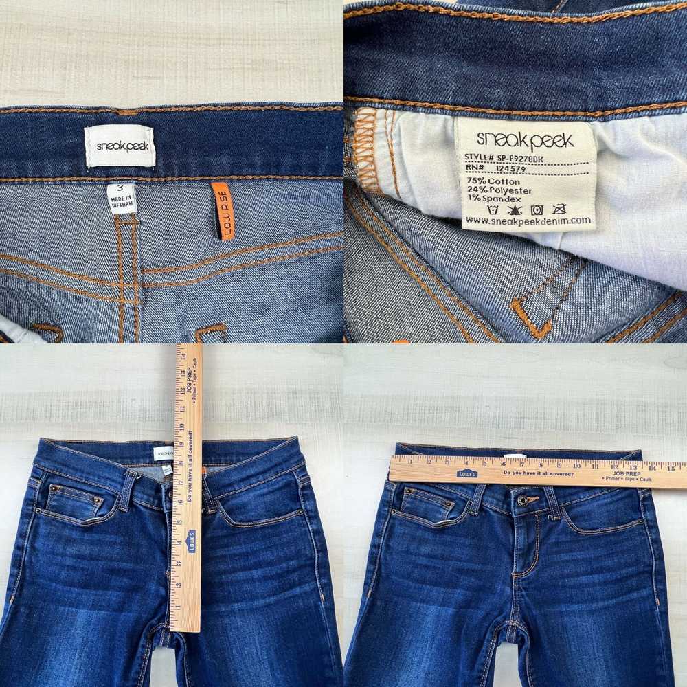 Vintage Sneak Peek Womens Skinny Jeans 3 Juniors … - image 4