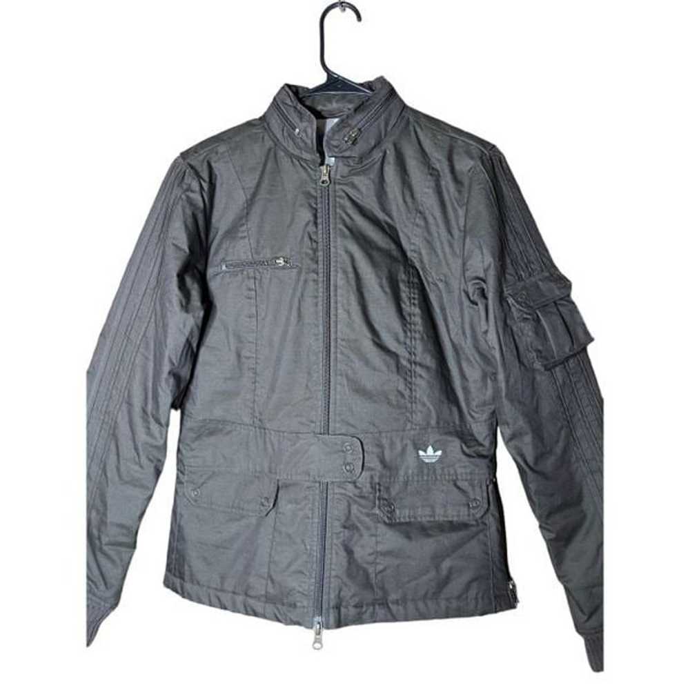 Adidas Gray Utility Jacket Size Medium - image 2