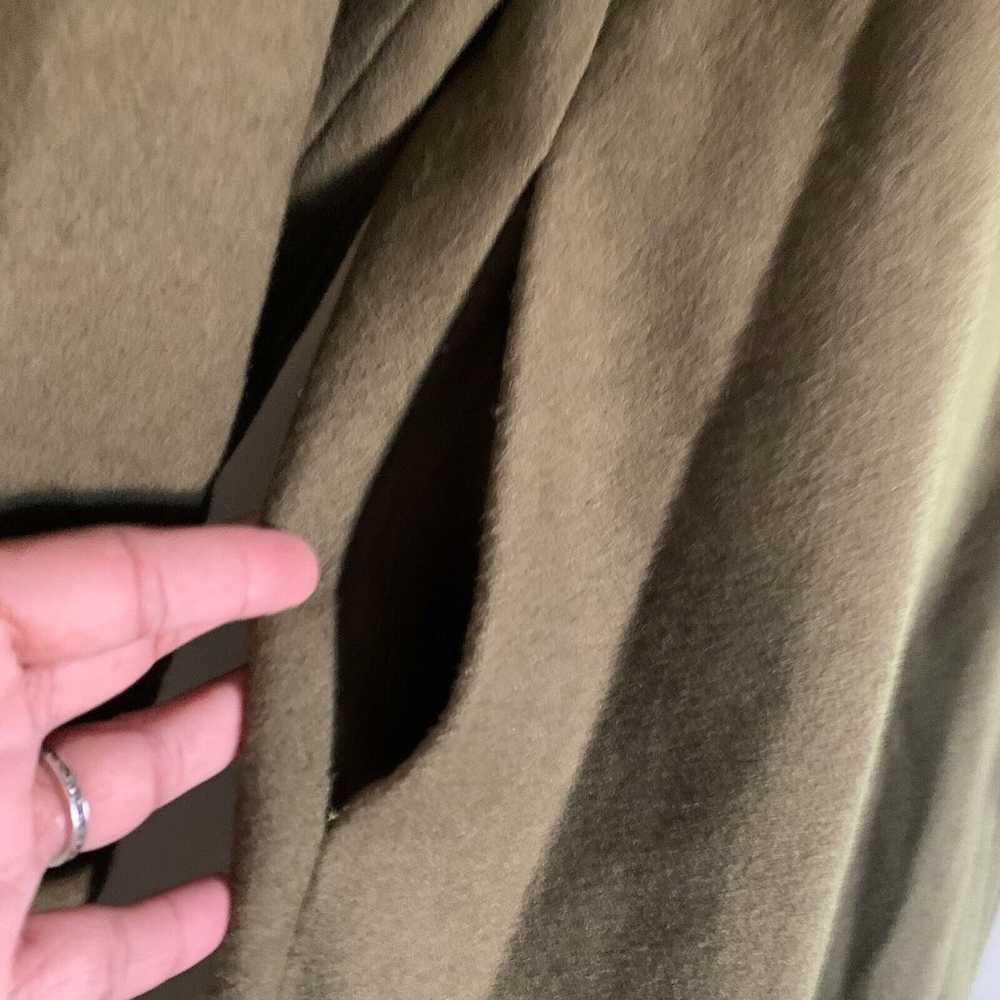 Merona Overcoat Adult Size XL Wool Blend Green Lo… - image 10