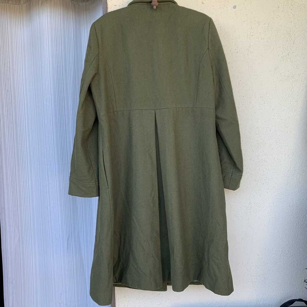 Merona Overcoat Adult Size XL Wool Blend Green Lo… - image 7