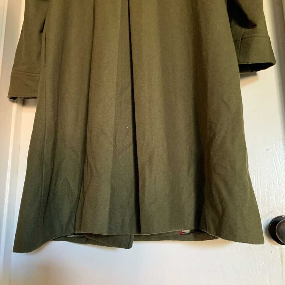 Merona Overcoat Adult Size XL Wool Blend Green Lo… - image 9