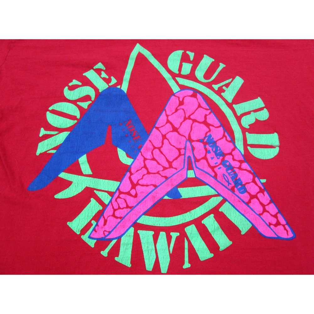 Vintage VINTAGE Surf Shirt Mens M Red Nose Guard … - image 3