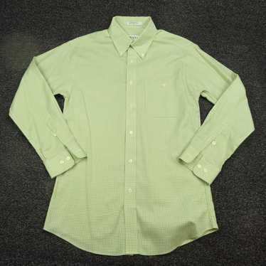 Orvis Orvis Shirt Adult Medium Green & White Plai… - image 1