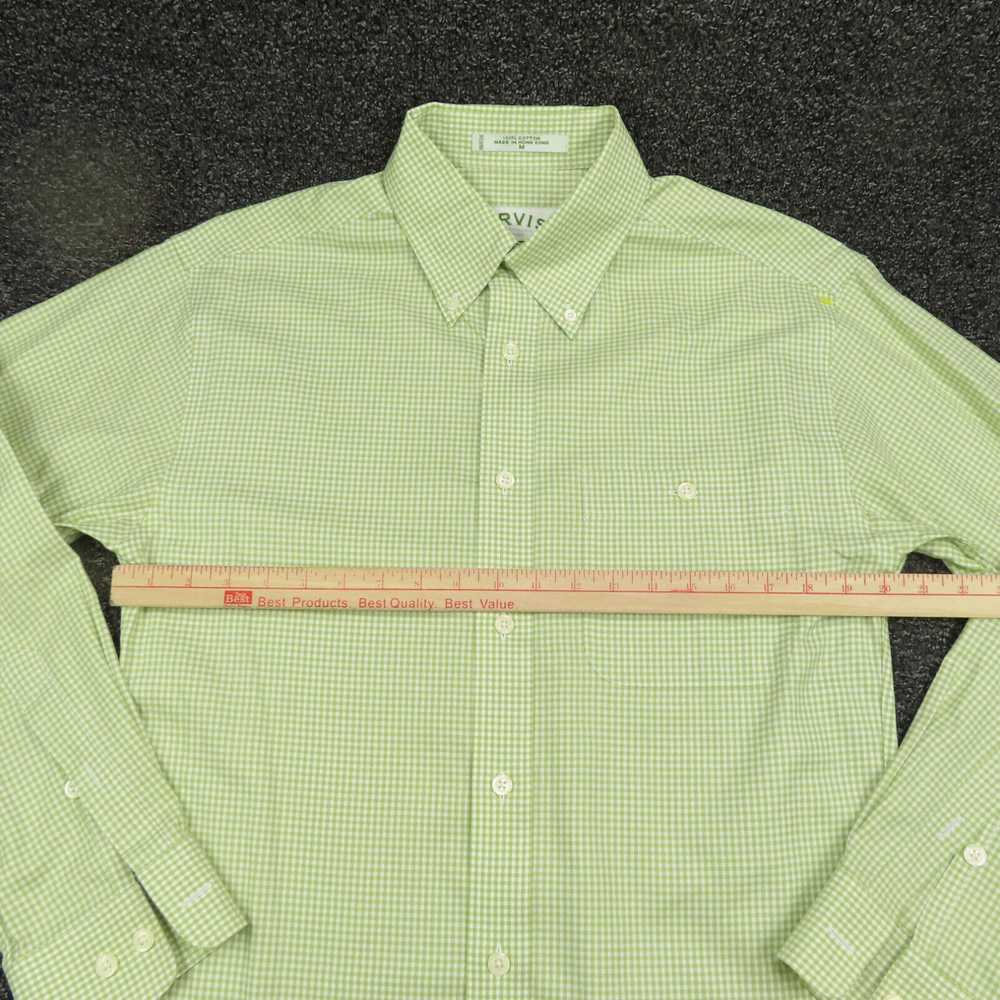 Orvis Orvis Shirt Adult Medium Green & White Plai… - image 2