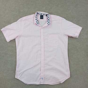 Tailorbyrd Tailorbyrd Shirt Mens Large Pink White… - image 1