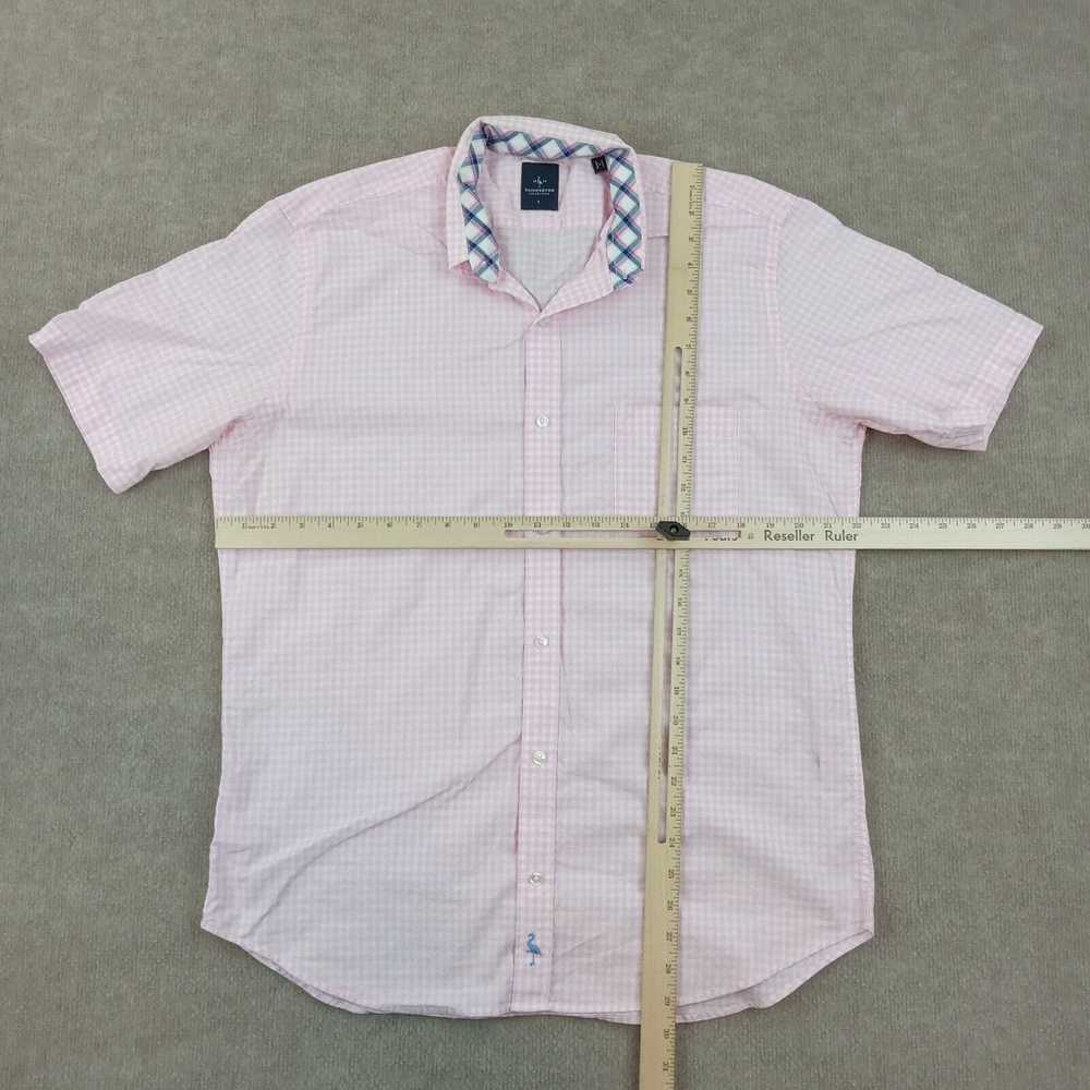 Tailorbyrd Tailorbyrd Shirt Mens Large Pink White… - image 2