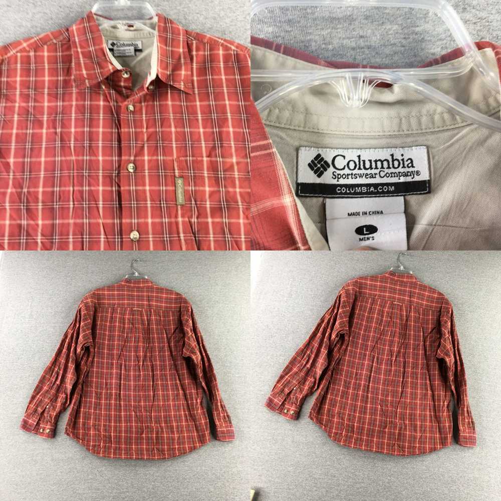 Vintage Columbia Shirt Mens L Long Sleeve Button … - image 4