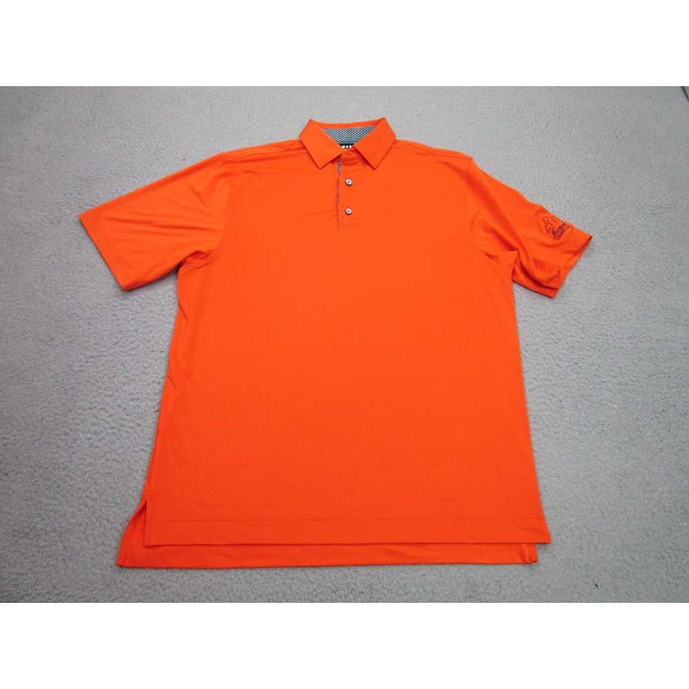 Footjoy Footjoy Shirt Mens M Orange Performance P… - image 2