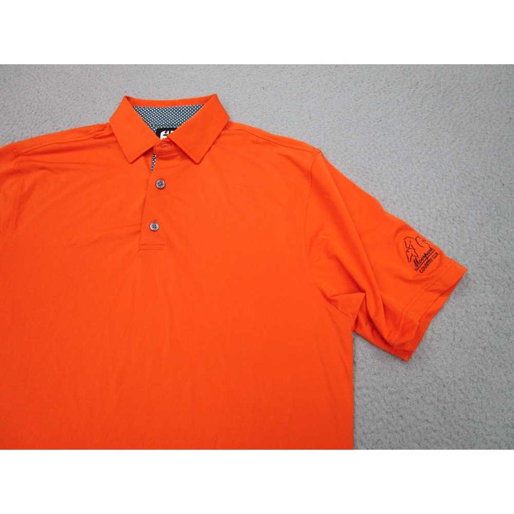 Footjoy Footjoy Shirt Mens M Orange Performance P… - image 3