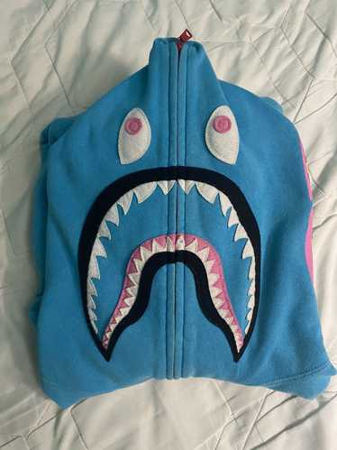 Bape Neon blue (Cotton candy)Shark Full Zip Hoodie