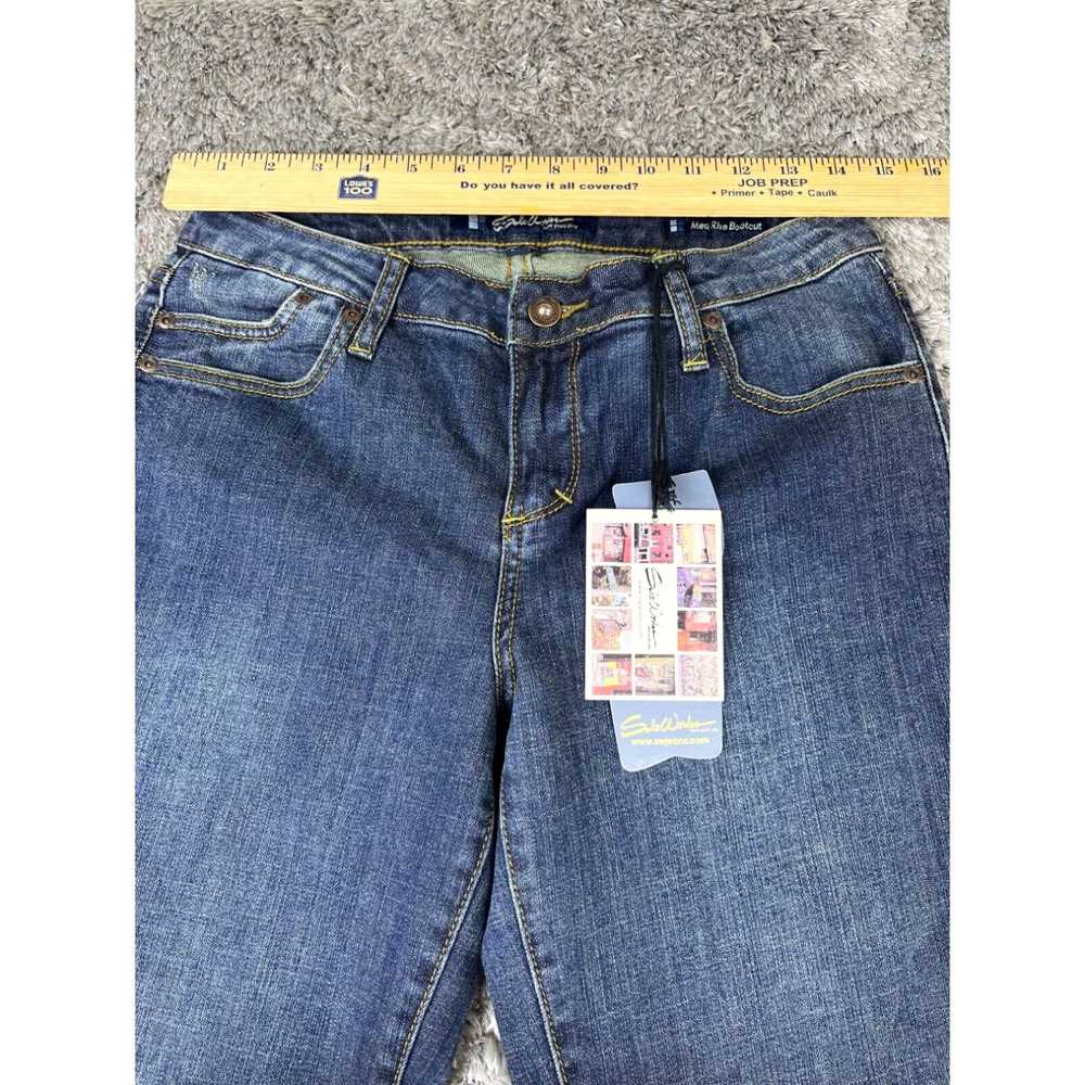 Vintage Salt Works Jeans Womans 8P Dark Wash Mid … - image 3
