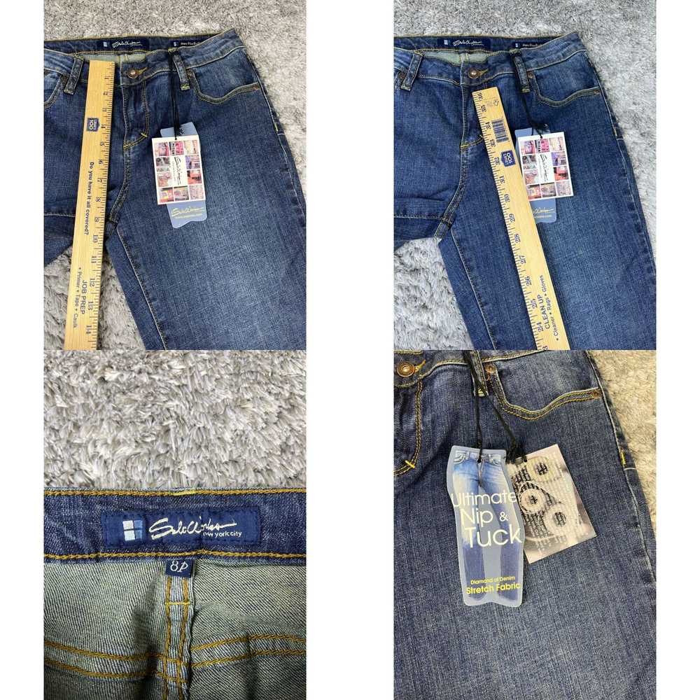 Vintage Salt Works Jeans Womans 8P Dark Wash Mid … - image 4