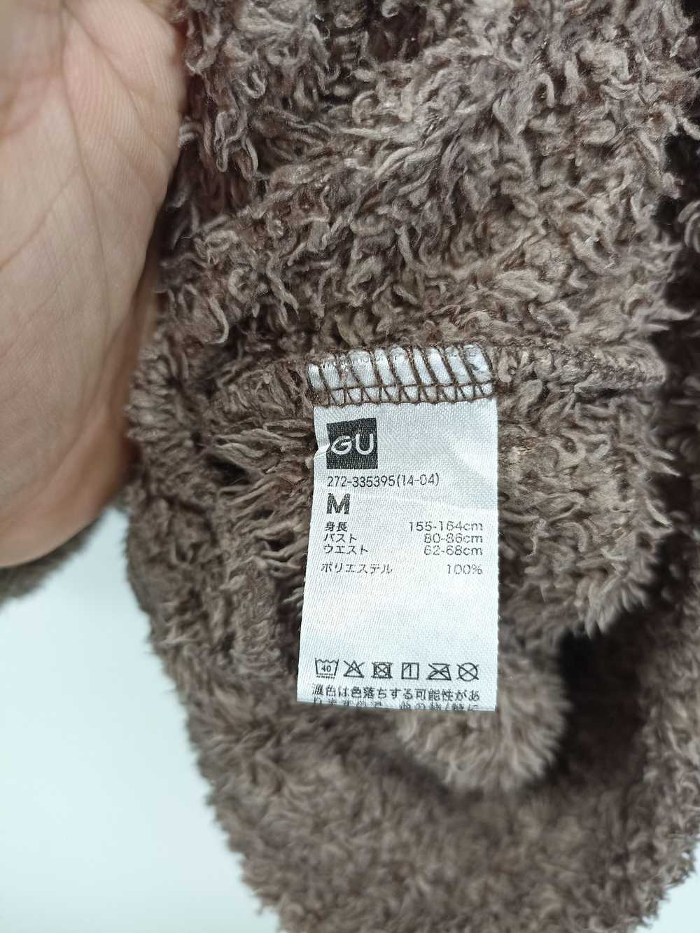 GU × Japanese Brand × Streetwear GU Fleece Ear Ho… - image 3