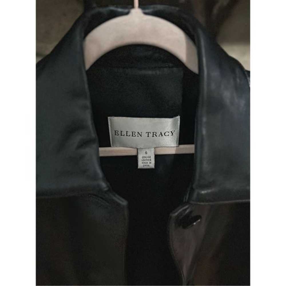 Ellen Tracy genuine leather trench jacket - image 4