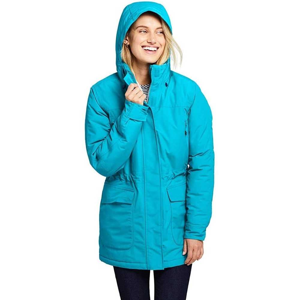 Lands' End The Squall Jacket Size M 10-12 Parka W… - image 2