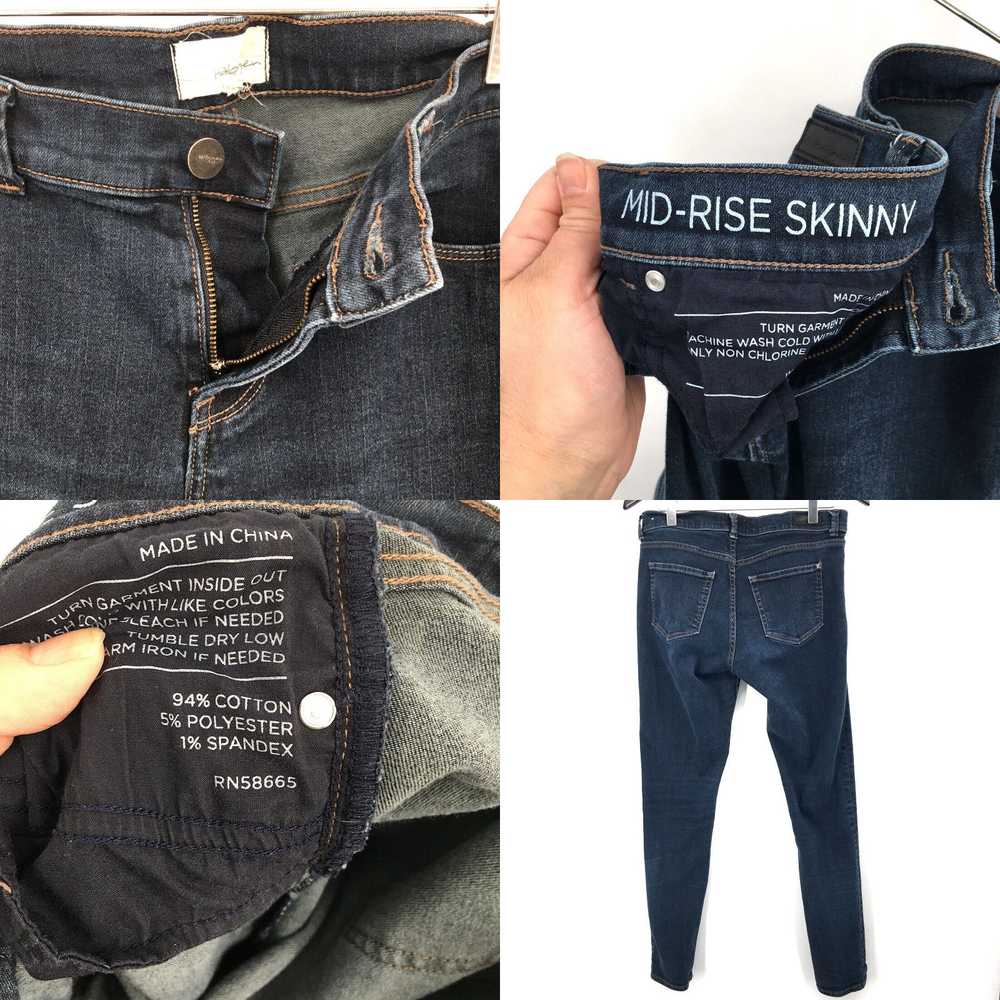 Vintage HALOGEN low Mid rise skinny jeans dark wa… - image 4