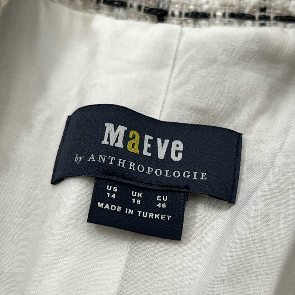 Anthropologie Maeve Tweed Vest | Off-White Cream/… - image 9