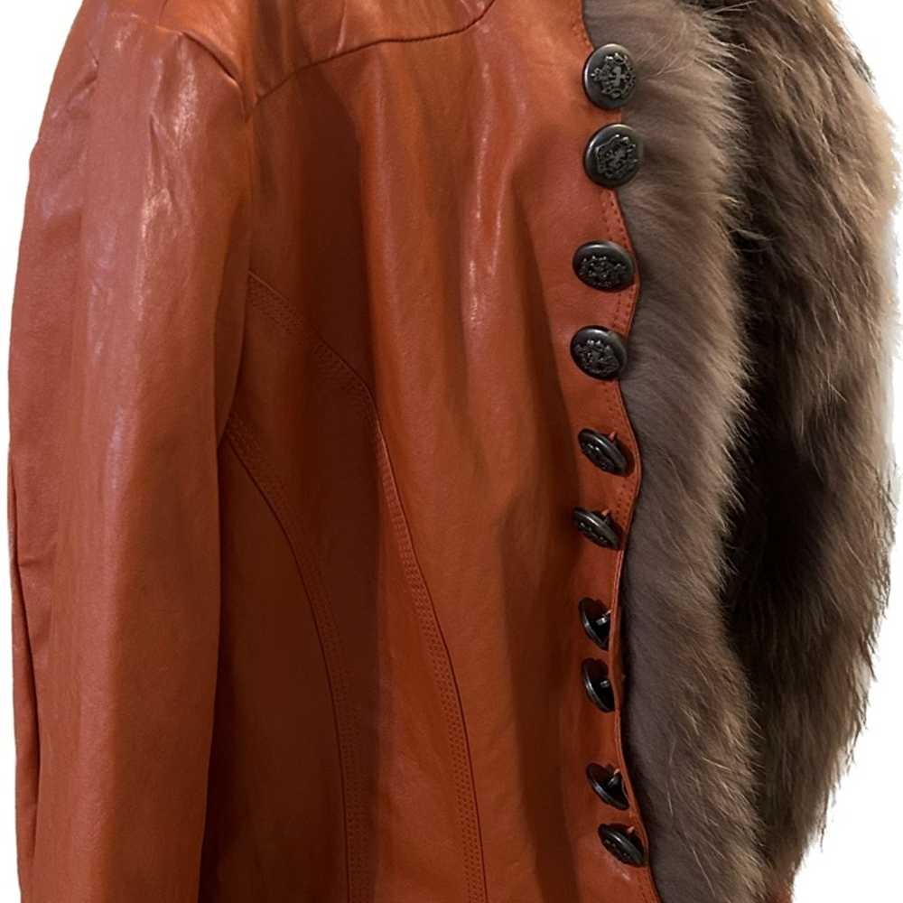 Faux Leather Fashion Jacket - image 2