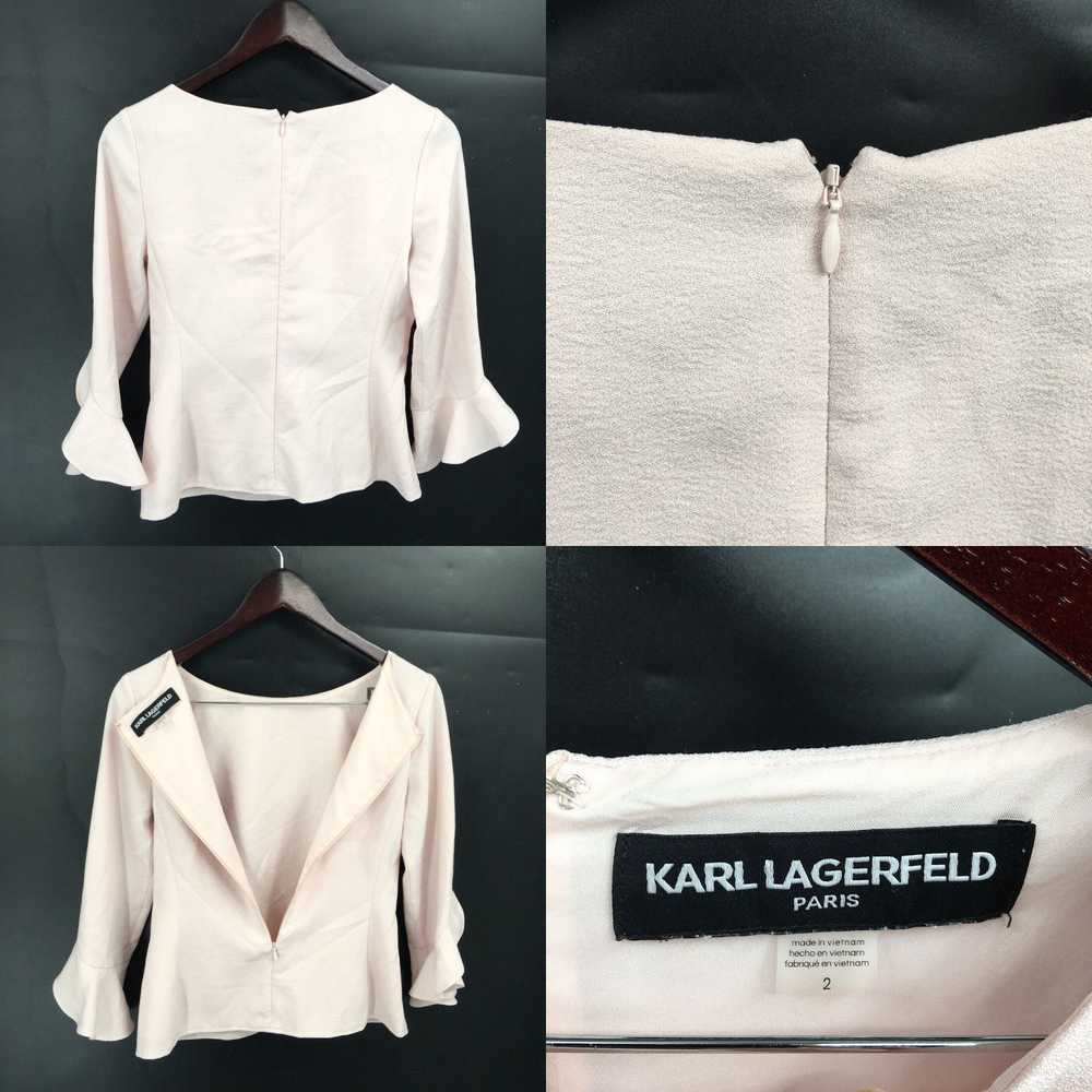 Karl Lagerfeld KARL LAGERFELD Crepe Ruffle Cuff b… - image 4