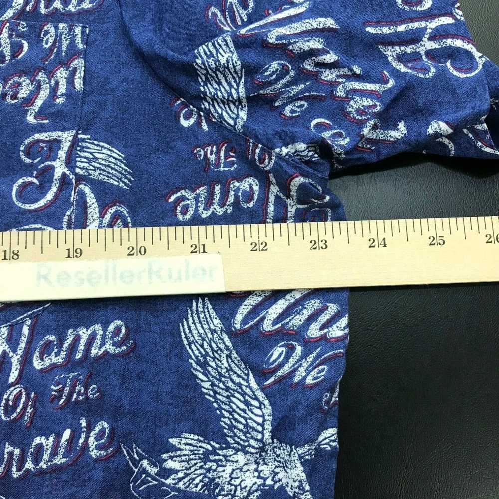 George George Hawaiian Shirt Size L Blue United W… - image 3