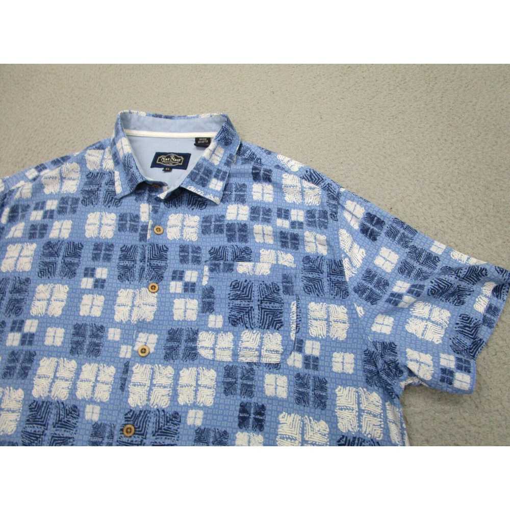 Nat Nast Nat Nast Shirt Mens XL Blue white Button… - image 2