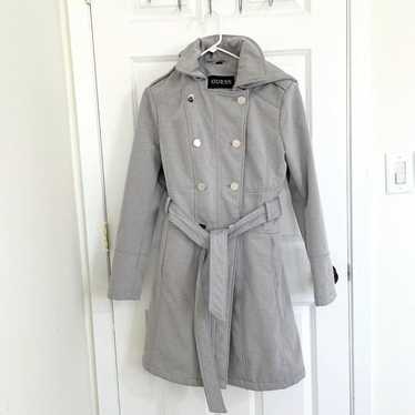 Women Guess Belted Coat in Gray Large - image 1