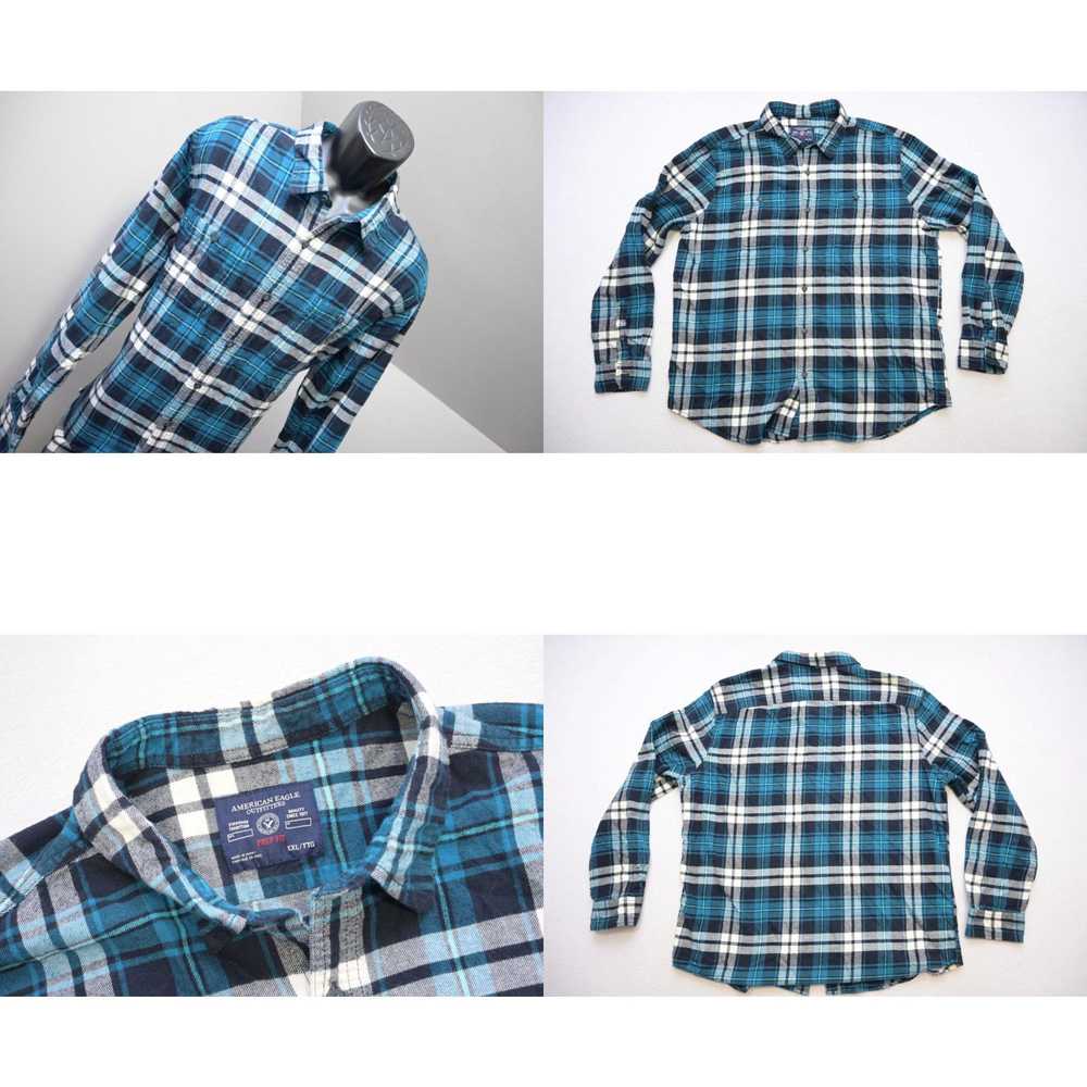 Vintage American Eagle Flannel Prep Fit Shirt Lon… - image 4
