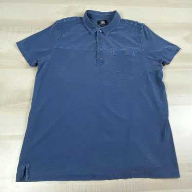 Vintage Rock & Republic Mens Polo Shirt XL Blue C… - image 1