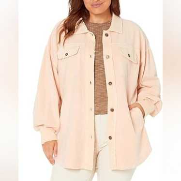 NWOT Free People Ruby Shacket in Cream Soda $128 - image 1