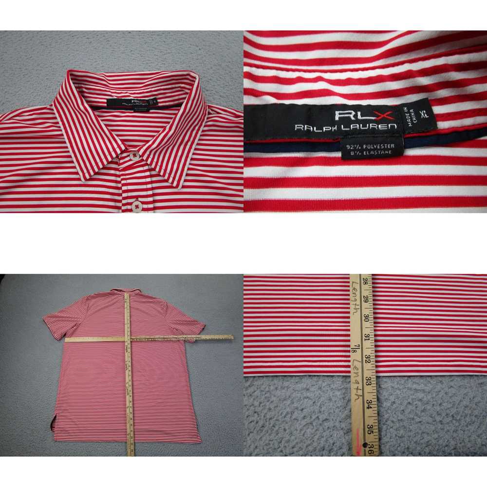 Ralph Lauren RLX Shirt Mens XL Red Stripes Golf P… - image 4