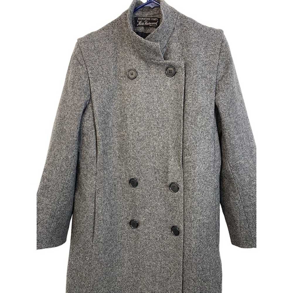 80s VTG Wool Sz M/L Signature Coats Miss Harwood … - image 2