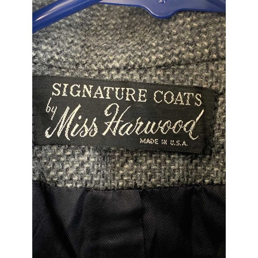 80s VTG Wool Sz M/L Signature Coats Miss Harwood … - image 7