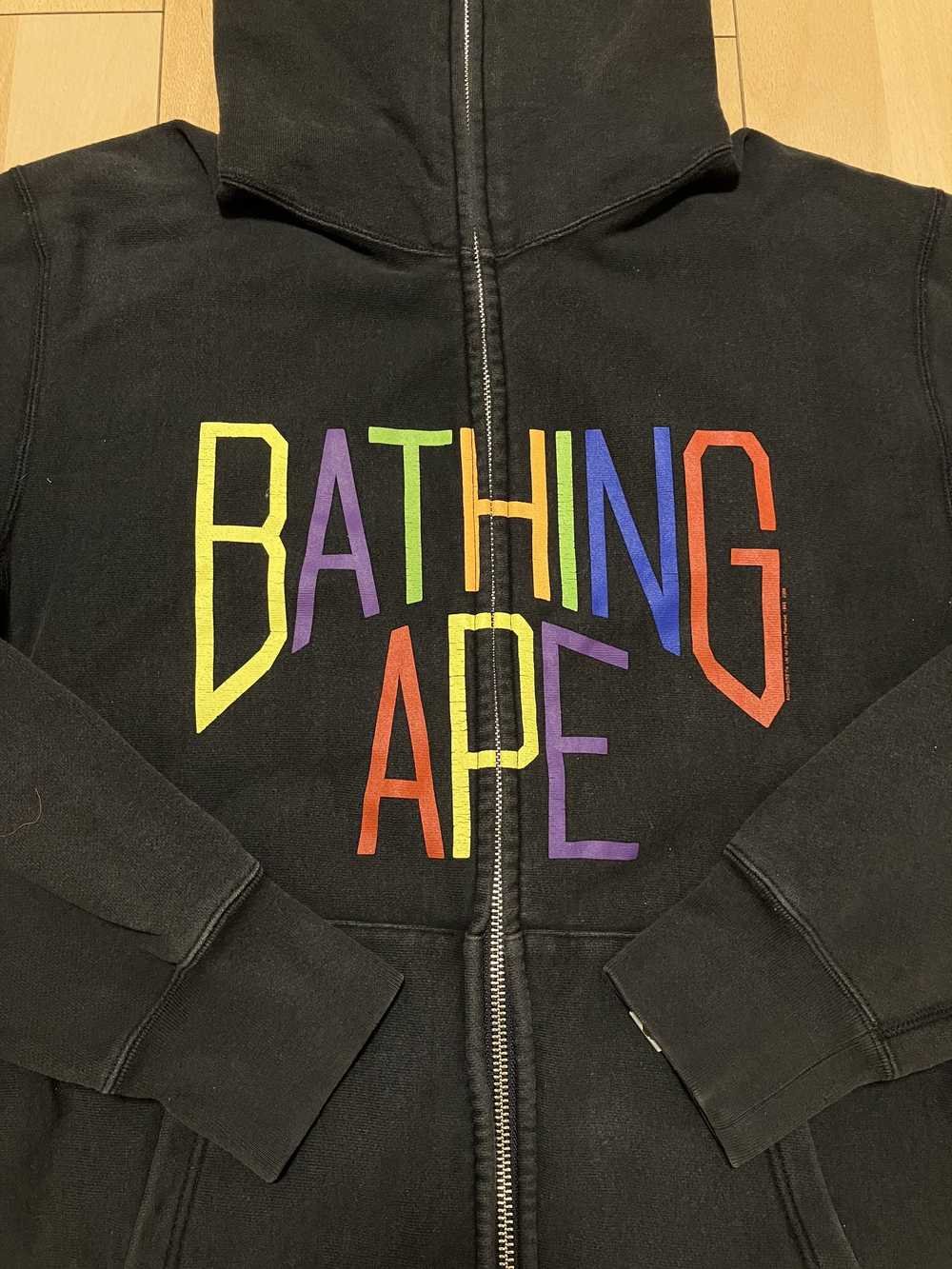 Bape bape black new york multi logo zip hoodie - image 2