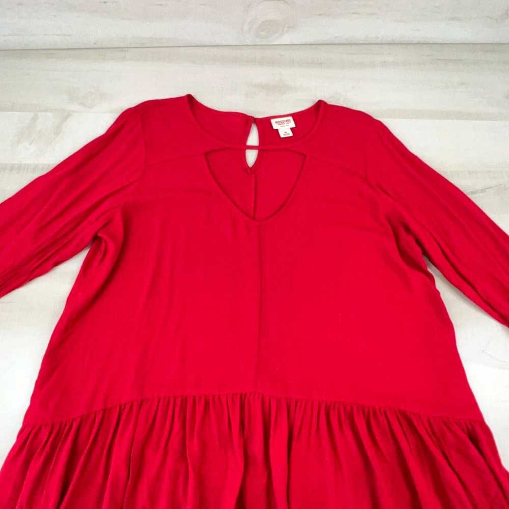 Mossimo Mossimo Womens Top Medium Red Flowy Loose… - image 2