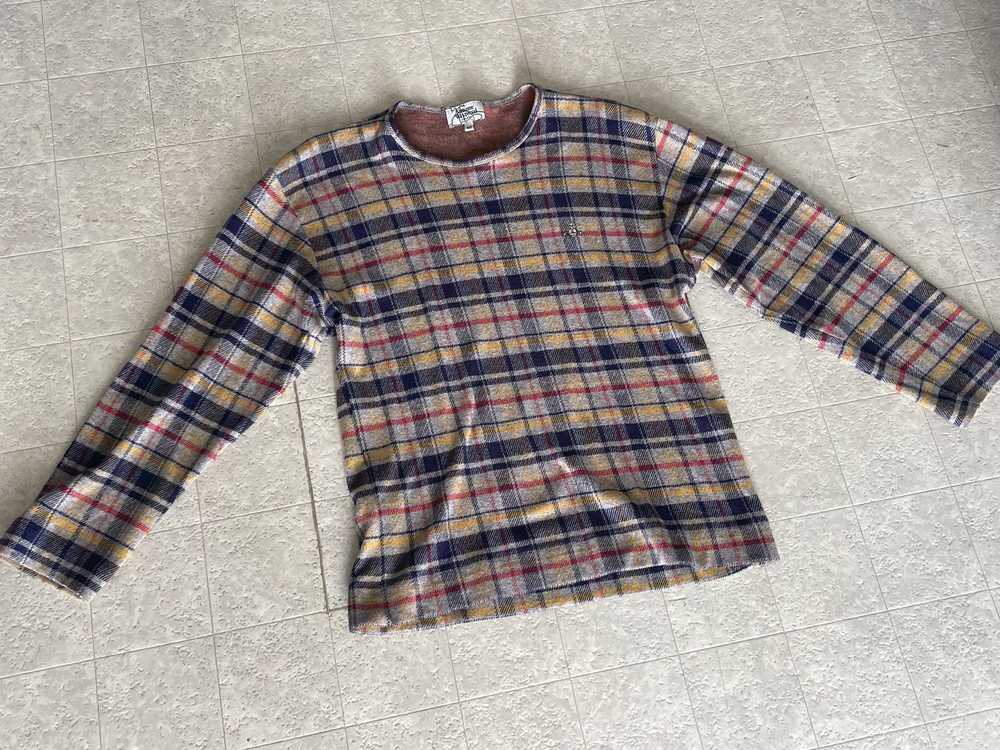 Vivienne Westwood Plaid Orb Knit Sweater - image 3