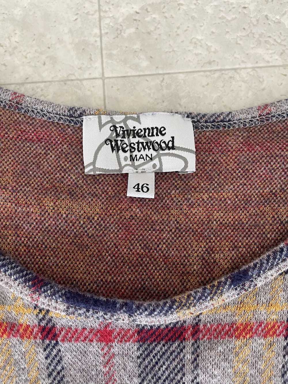 Vivienne Westwood Plaid Orb Knit Sweater - image 4