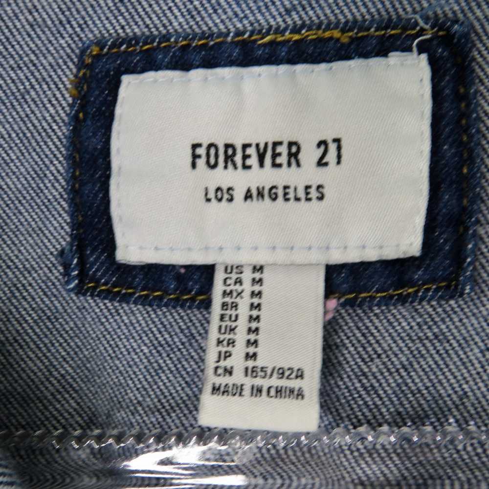 Forever 21 F21 Denim Jean Jacket Size Medium Clas… - image 4