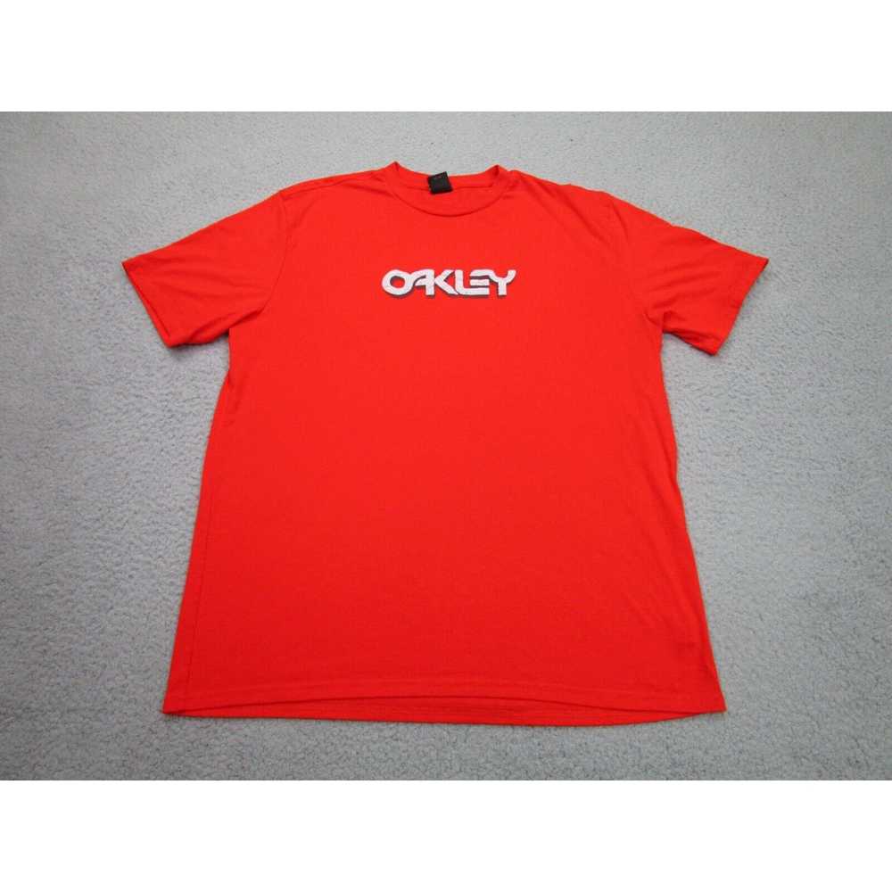 Oakley Oakley Shirt Mens XL Orange T-Shirt Center… - image 2