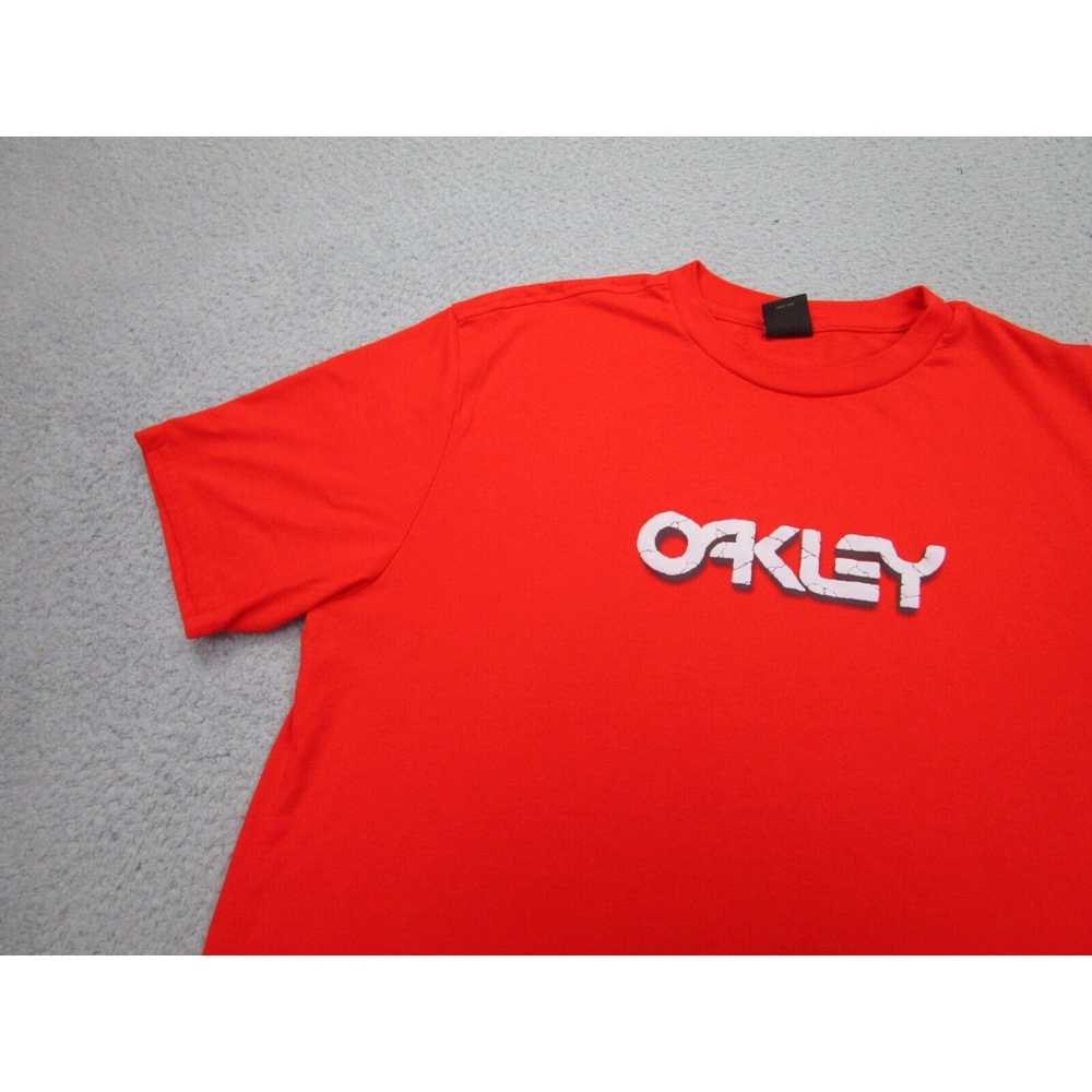 Oakley Oakley Shirt Mens XL Orange T-Shirt Center… - image 3
