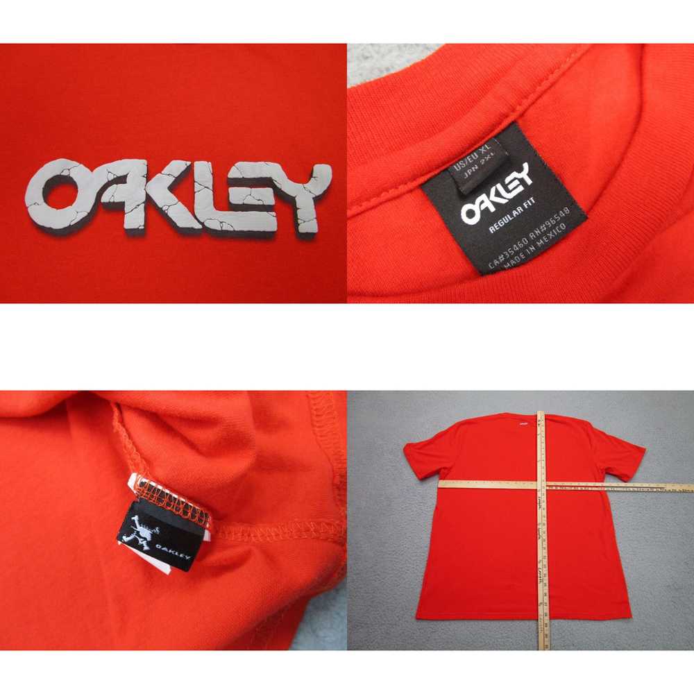 Oakley Oakley Shirt Mens XL Orange T-Shirt Center… - image 4