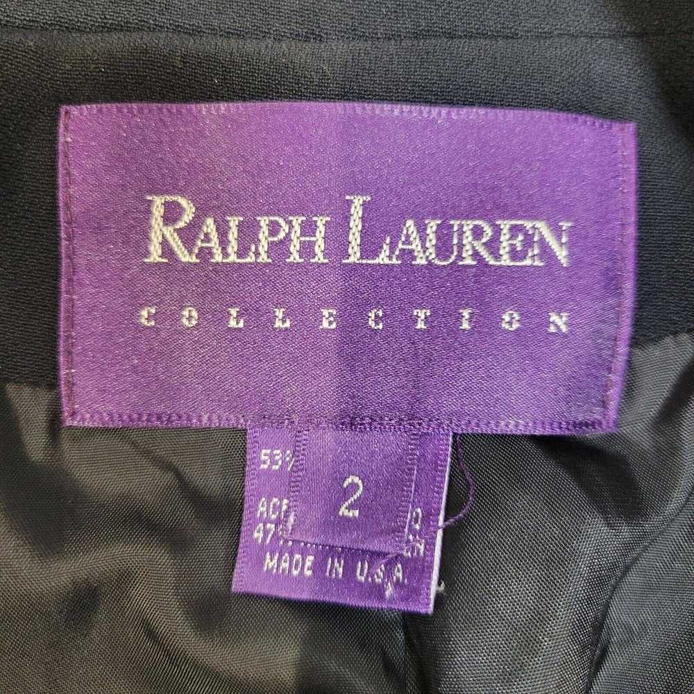 Ralph Lauren Collection Purple Label Black Fitted… - image 4