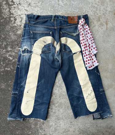 Distressed Denim × Evisu × Japanese Brand Thrashe… - image 1