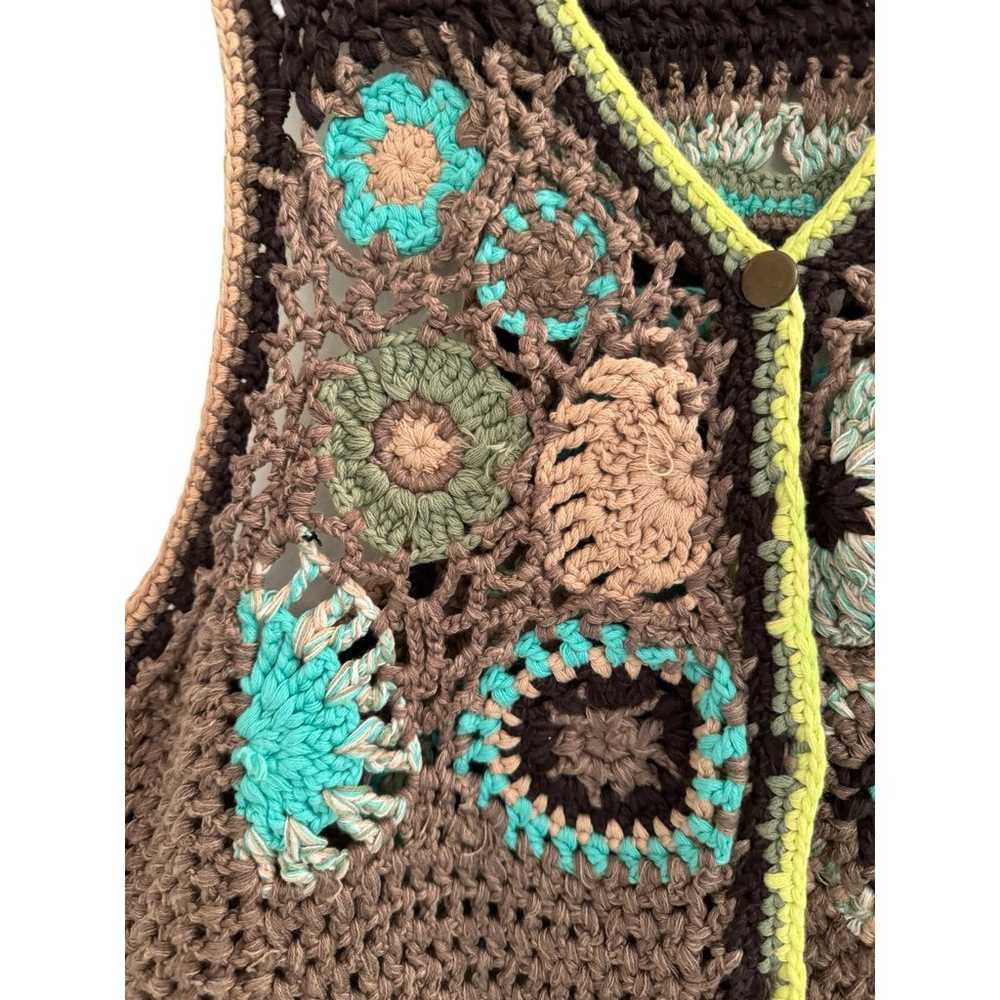 Free People Crochet Woven Boho Hippie Bohemian Co… - image 4