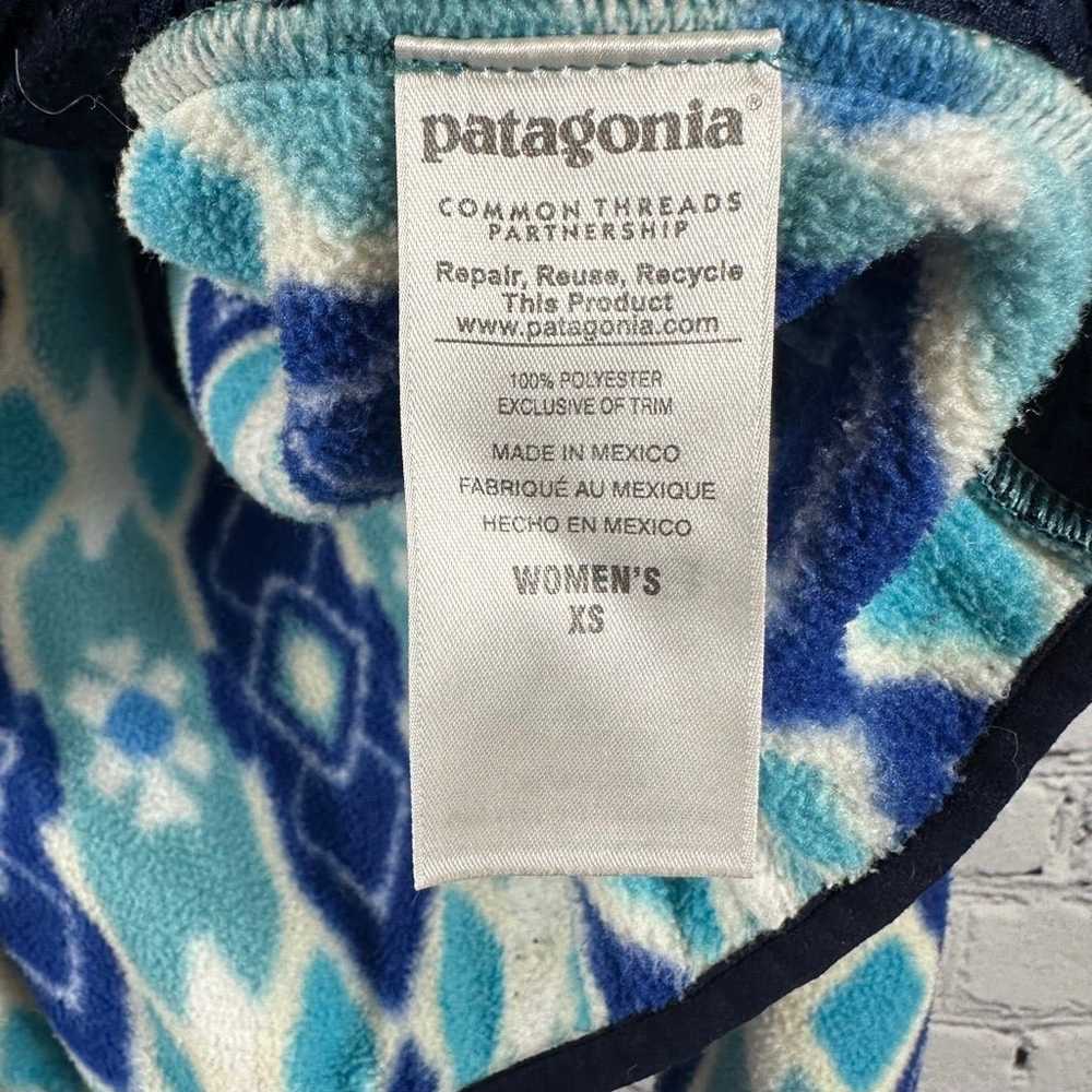 Patagonia Synchilla Patterned Snap-T Hooded Jacke… - image 5