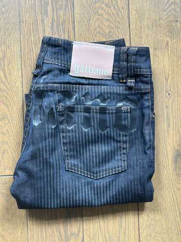 Galliano × John Galliano Galliano pinstripe jeans